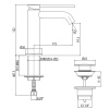 смеситель для раковины gattoni circle two 9142/91c0