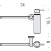 дозатор для жидкого мыла с полотенцедержателем colombo design plus w4975.nm