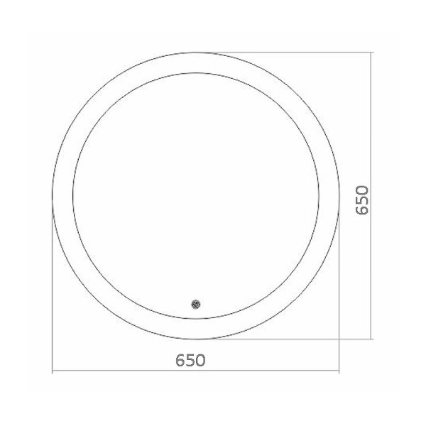зеркало azario перла 65 фр-1534 с подсветкой с сенсорным выключателем