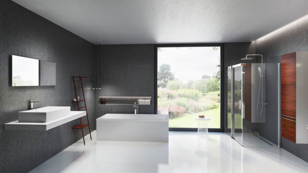 шкаф-пенал ravak clear белый/вишня l