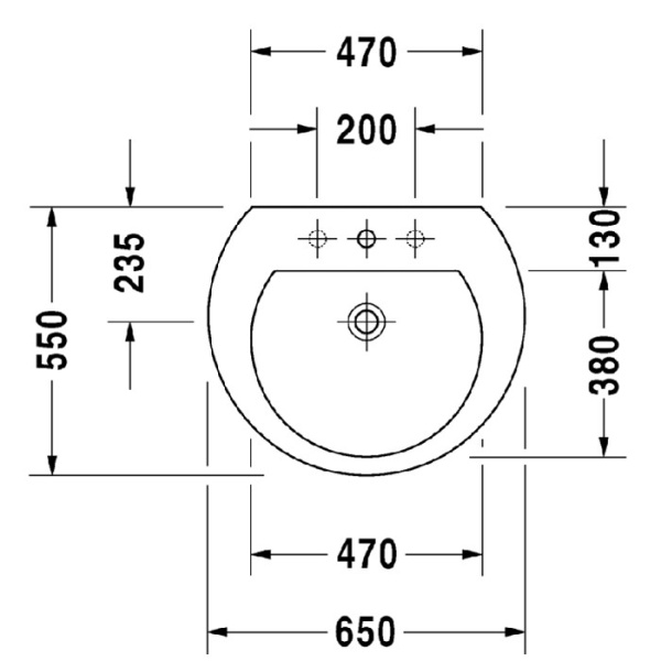 раковина подвесная duravit darling new 2621650030