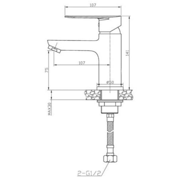 смеситель для раковины agger splendid a0902100 цвет хром