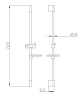 душевая штанга esko (sr622)