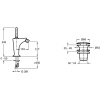 смеситель для биде с донным клапаном jacob delafon margaux e16224-4-cp