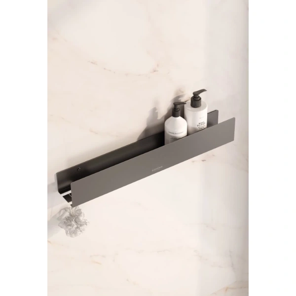 Полка для ванной Boheme Free 10967-GM 60 см, графит матовый
