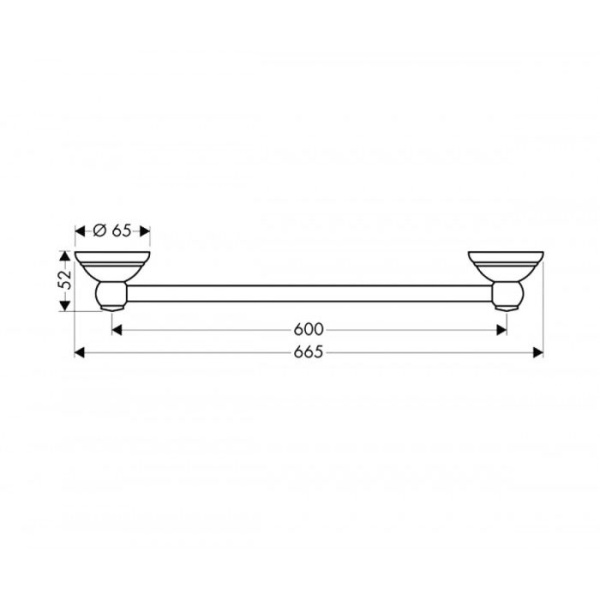 Полотенцедержатель Axor Carlton 41406000