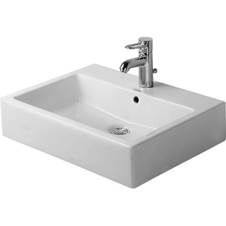 Раковина накладная/подвесная Duravit Vero 0452500030 50x47 см, цвет белый