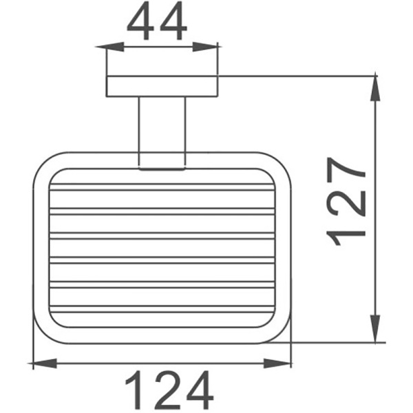 Мыльница Haiba HB8602-1 цвет хром