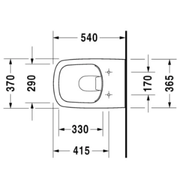 унитаз подвесной безободковый duravit durastyle 2538090000, без сиденья, цвет белый.