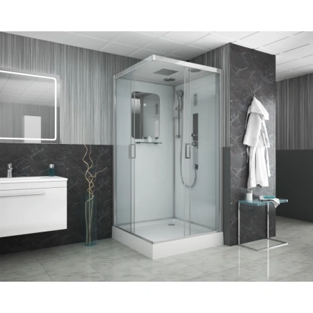 душевая кабина niagara premium 90x90 ng-6001-01gq с гидромассажем