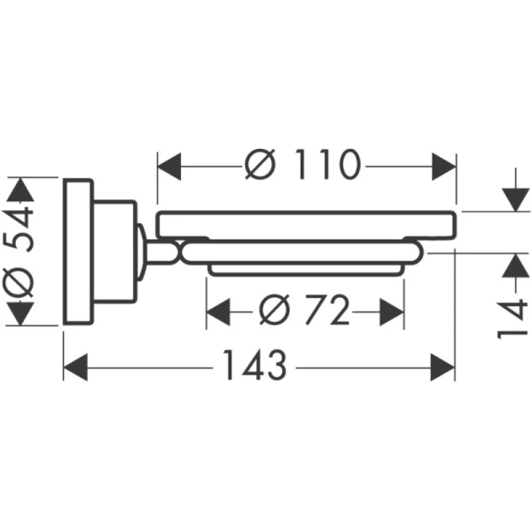 Мыльница Axor Citterio 41733000