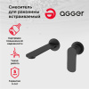 смеситель для раковины agger gorgeous a0272244 цвет черный матовый