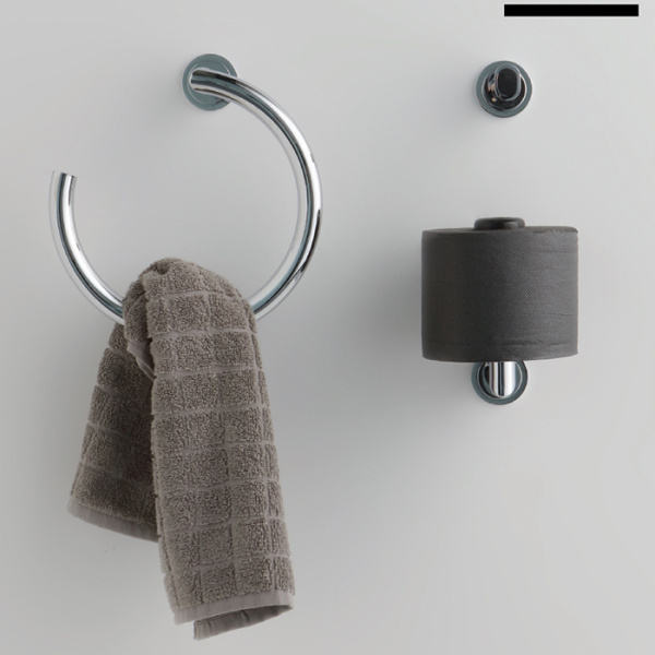 Полотенцедержатель - кольцо 25см Bertocci Cento 118 0104 0000 , цвет: хром