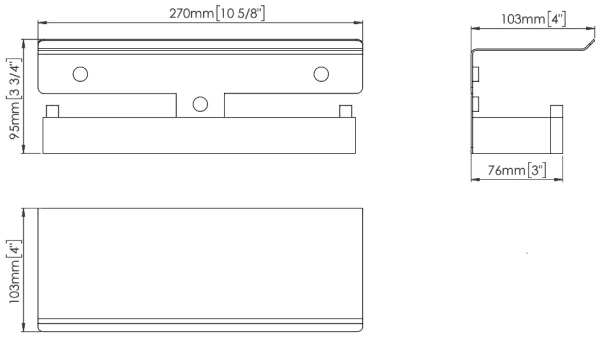 Держатель туалетной бумаги Mediclinics Harmonia AI2006B двойной, black finish