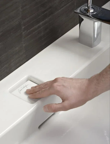 донный клапан jacob delafon terrace ejd101-00 для раковины, с переливом, глянцевый белый