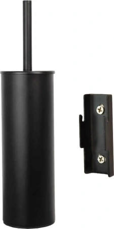 ёршик для унитаза inda my love av014bne с запасной щеткой, черный матовый