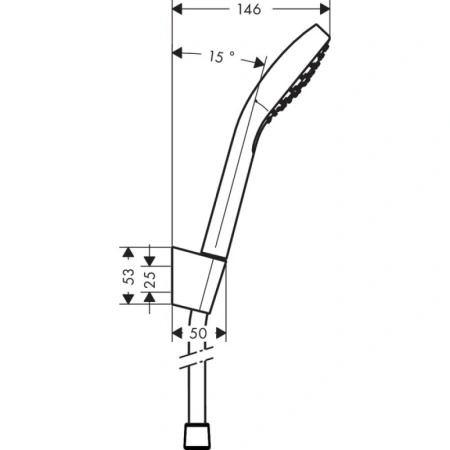 душевой набор hansgrohe croma select s vario 1,25 м 26421400