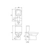 унитаз компакт cersanit city s-mk-cit_con_010/011 без бачка и сиденья