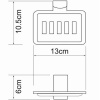 мыльница wasserkraft exter k-5269 цвет бронза светлая