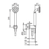 душевой гарнитур fantini icona classic 53 02 r043 цвет хром