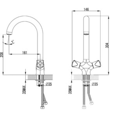 смеситель для кухни lemark pallada lm2605c