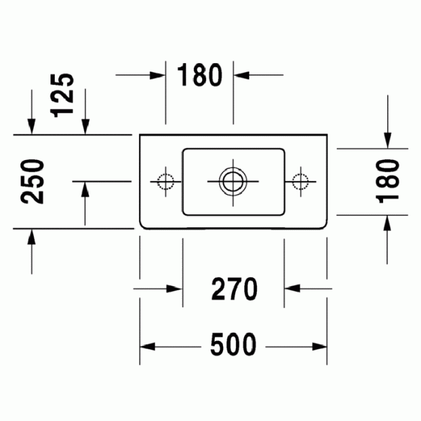 раковина накладная/подвесная duravit vero 703500808