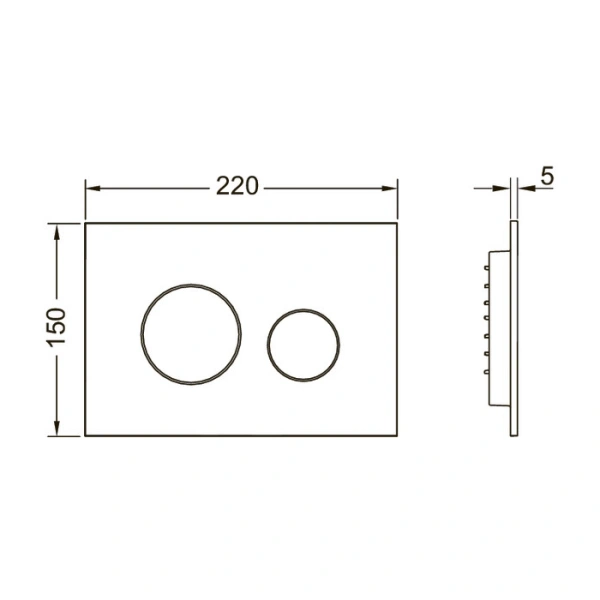 кнопка смыва tece teceloop 2.0 9240927 для инсталляции, белый глянец/хром