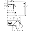 смеситель для раковины без донного клапана hansgrohe talis e 71734990