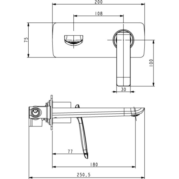 смеситель для раковины timo helmi 4071/00-16sm с внутренней частью,