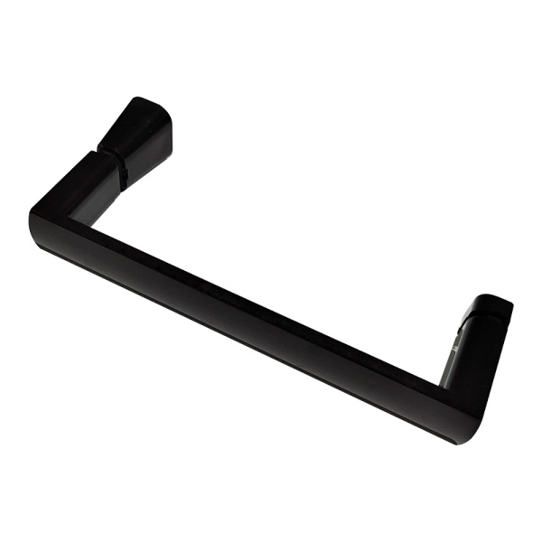 душевая дверь abber schwarzer diamant 120 ag30120b5 профиль черный, стекло прозрачное