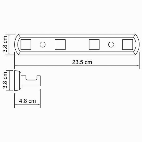 Вешалка для полотенец WasserKRAFT Lippe K-6574 цвет хром