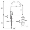 смеситель для раковины stella titian tt 00119 cr00