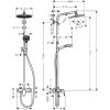 душевая система hansgrohe crometta s 240 1jet showerpipe ecosmart 27269000