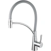 Смеситель для кухни Shevanik S743-9 с гибким изливом, хром