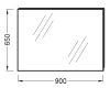 Зеркало Jacob Delafon Ove Sequoia 90 EB1083-NF подвесное 287647