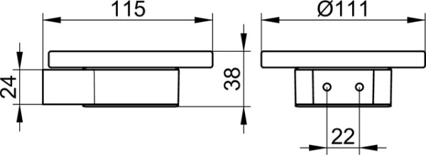 Мыльница Keuco Plan 14955 079000 нержавеющая сталь