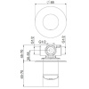 смеситель для душа webert one-b nb880101560 цвет черный матовый