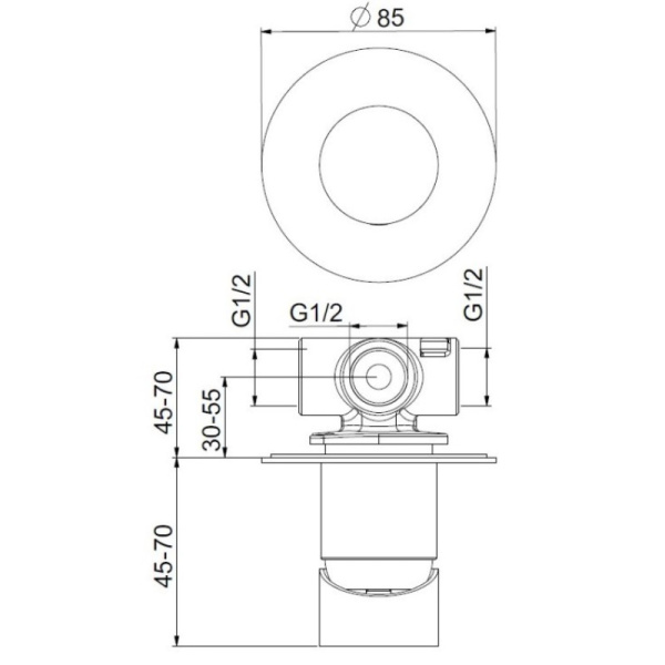 смеситель для душа webert one-b nb880101740