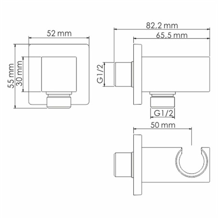 душевая система wasserkraft а55201 цвет золото матовое