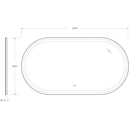 Зеркало 150x80 Cezares Giubileo CZR-SPC-GIUBILEO-1500-800-TCH-WARM