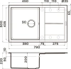 мойка кухонная omoikiri sumi 79a-wh белый