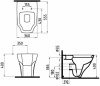 унитаз приставной bien fracture frkk05601vp1w3000 с биде