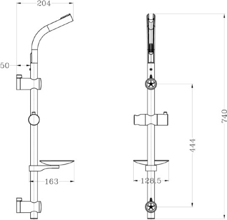 душевая штанга lemark lm8071c